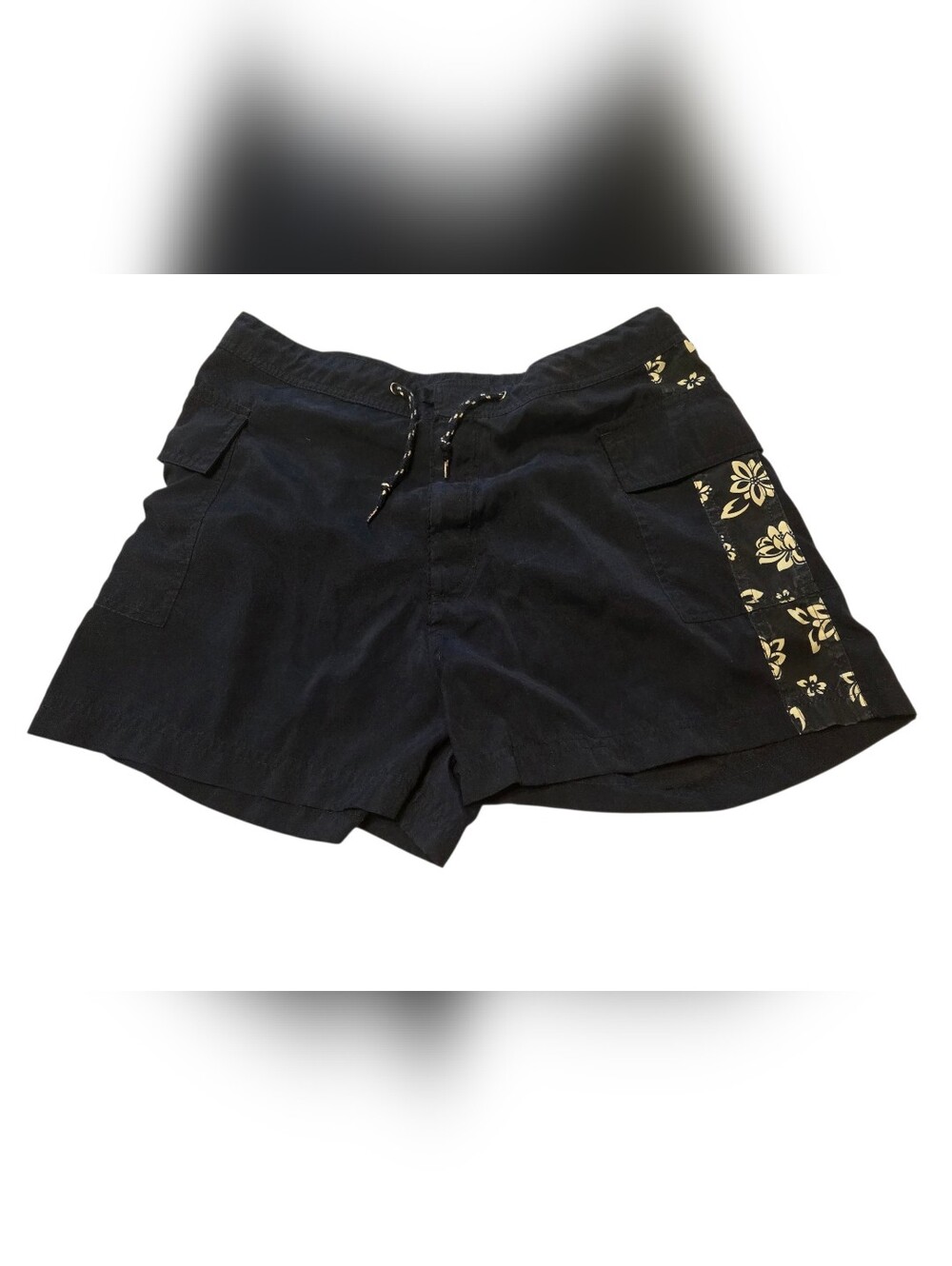 SO Navy Drawstring Swim Shorts